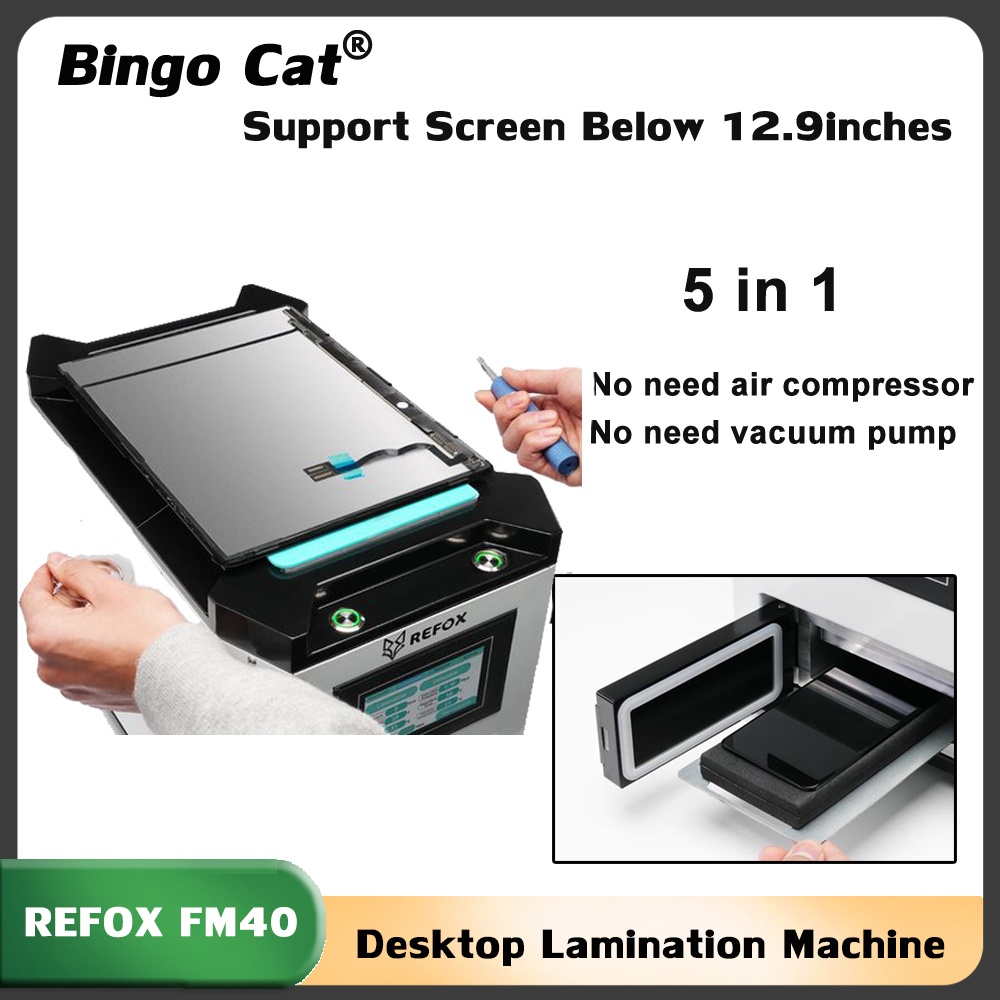 Screen Alignment Tool - REFOX FM-40 5-in-1-Laminiermaschine, Multifunktions-Trenn-Entschaum-Reparaturmaschine mit integriertem