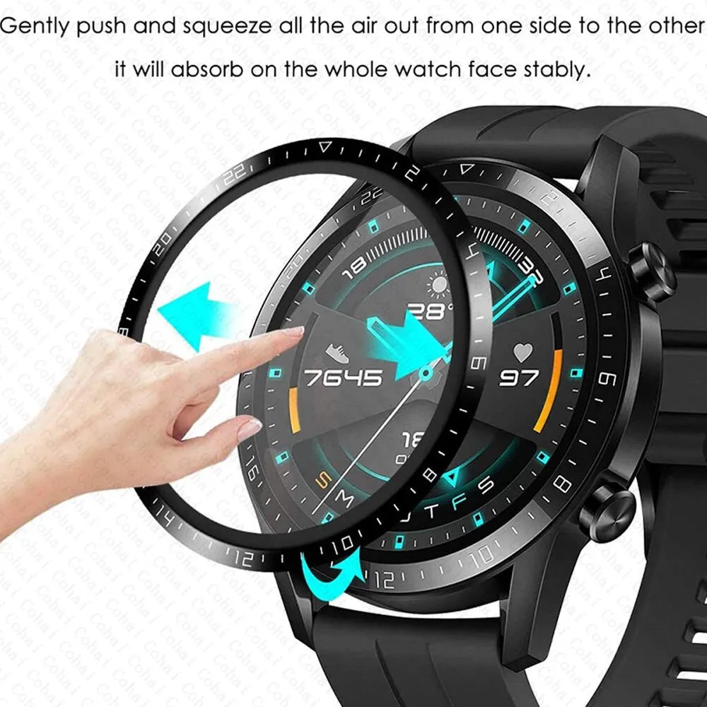 Curved Edge Screen - 20D Gebogenes Panzerglas für Huawei Watch
