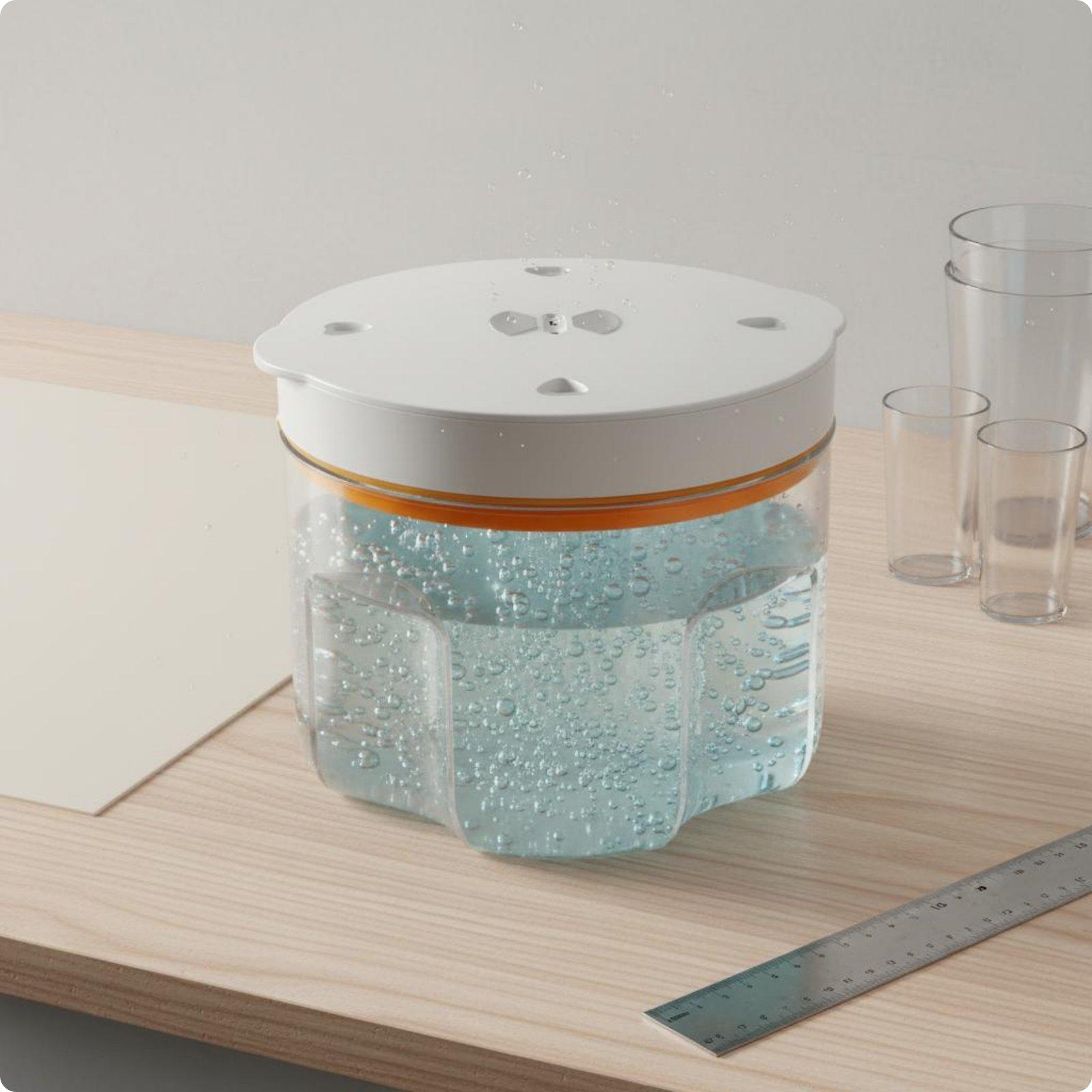 Air Bubble Remover - Industrieller Harz-Blasenentferner Transparente Entgasungskammer Luftabsaugung 2L