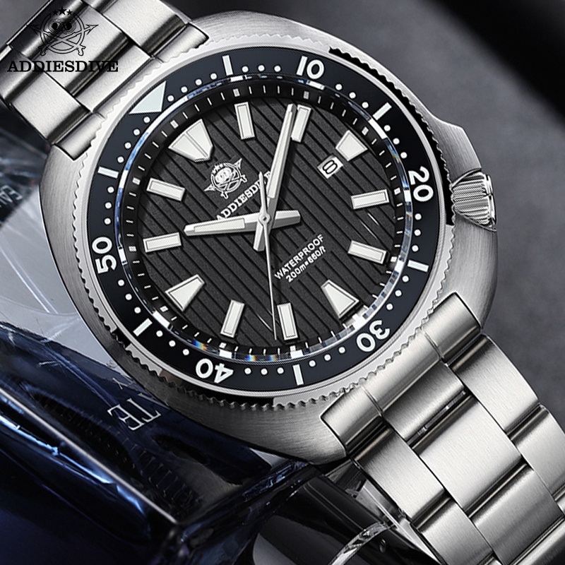 Anti Blue Light Film - ADDIESDIVE Neue Herrenuhren, Quarz-Armbanduhr, Saphirglas, Keramik,